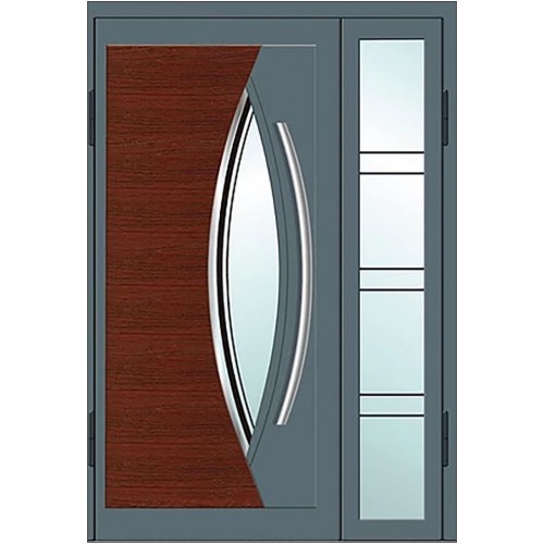 Вхідні Магнат А24 зі склом в будинок (подвійні) Альянс БЦ