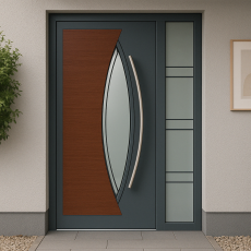 Вхідні Магнат А24 зі склом в будинок (подвійні) Альянс БЦ